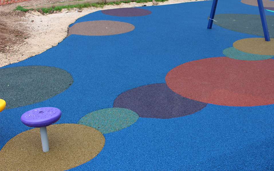 Golden Grove Primary School - Play equipment and rubber soft-fall installation 